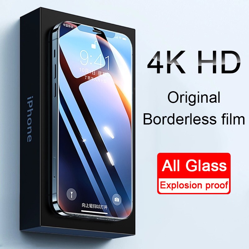 Protector de pantalla de cristal templado 3 en 1 para iPhone, película  protectora frontal, trasera y lente completa para iPhone 15, 11, 12, 14, 13  Pro Max