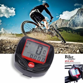 Velocímetro de bicicleta impermeable e inalámbrico para bicicleta de pista,  computadora para bicicleta, odómetro con pantalla LCD y múltiples