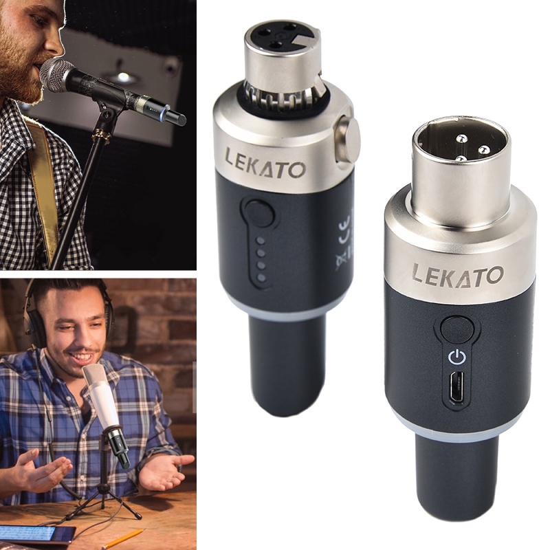 LEKATO MW-1 Inalámbrico 5.8GHz Sistema De Micrófono Enchufe En XLR