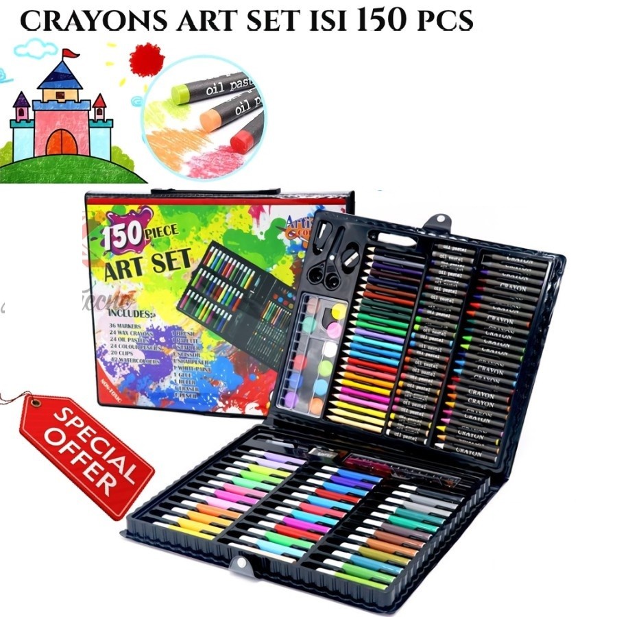 Juego De Crayones 150pcs/Para Colorear Para Niños Lápices De Colores 150pcs