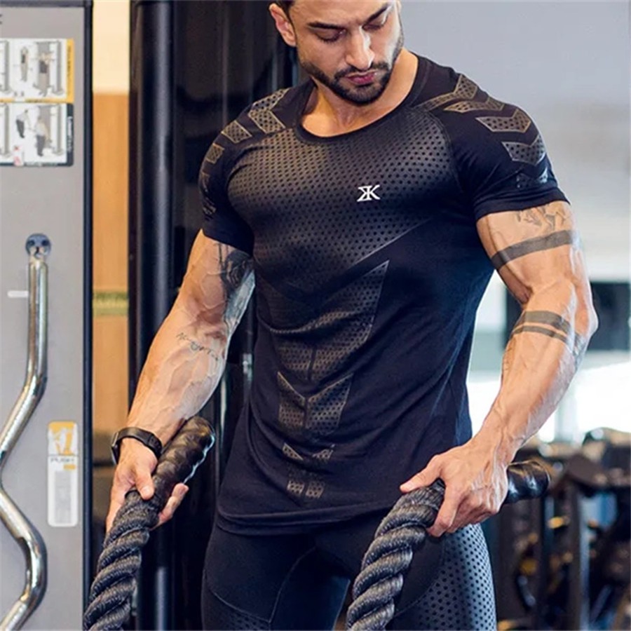 Camisetas De Correr Para Hombre Ropa Deportiva Gimnasio Fitness  Entrenamiento