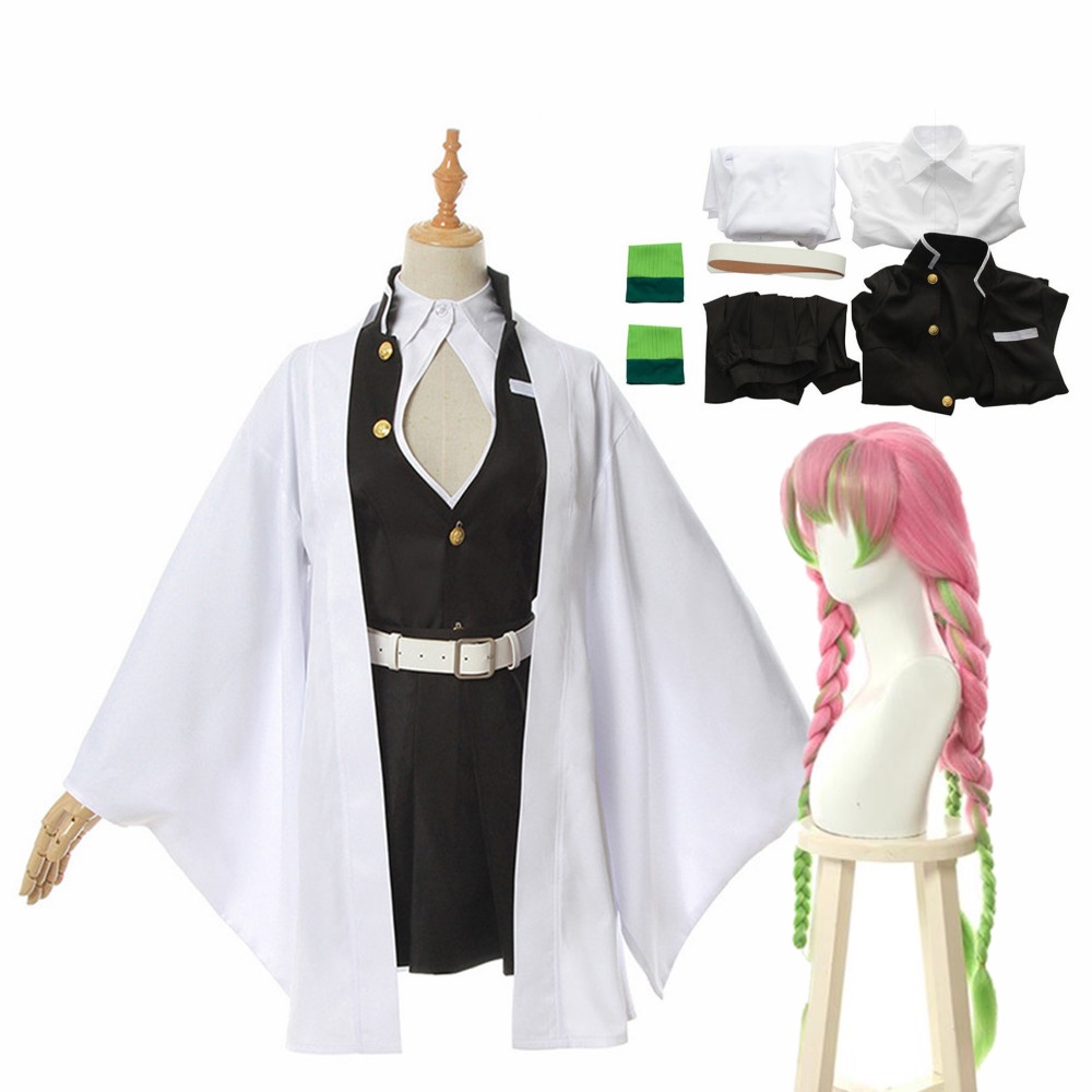 Anime Demon Slayer Kimetsu no Yaiba Mujeres Kimono Traje Uniforme Kanroji  Mitsuri Cosplay Disfraces Niños Prop | Shopee Colombia