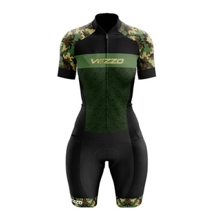 VEZZO-ropa de Ciclismo corta para hombre, Mono para triatlón, MTB