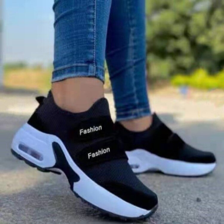 Tenis Feminino Plataforma Zapatillas De Deporte 2022 Tamaño 43 Cuña Casual Zapatos  Deportivos Mujeres Velcro Para Correr Mujer