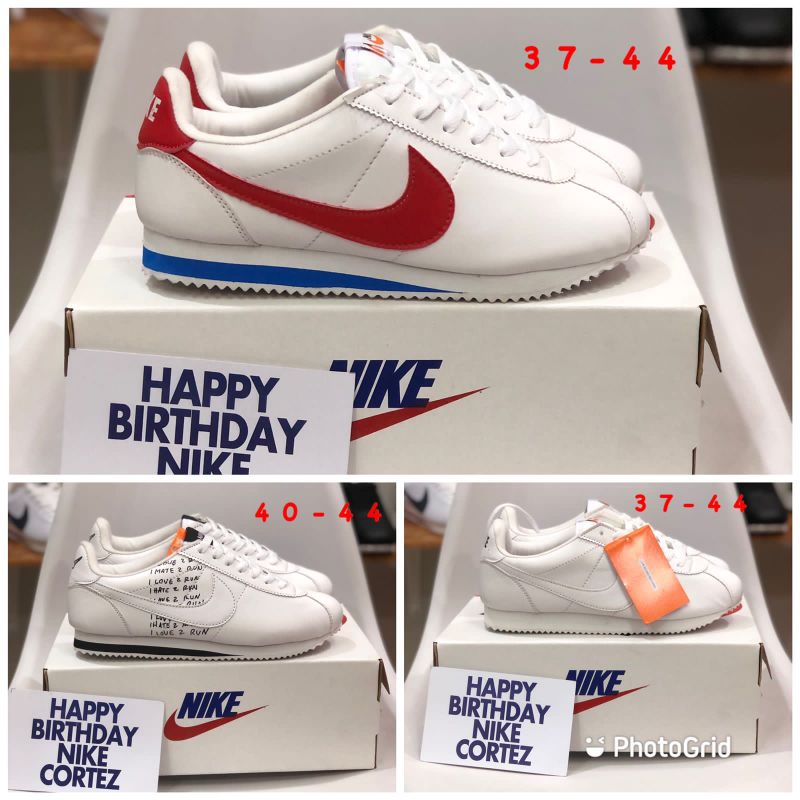 Nike cortez blanco rojo deals