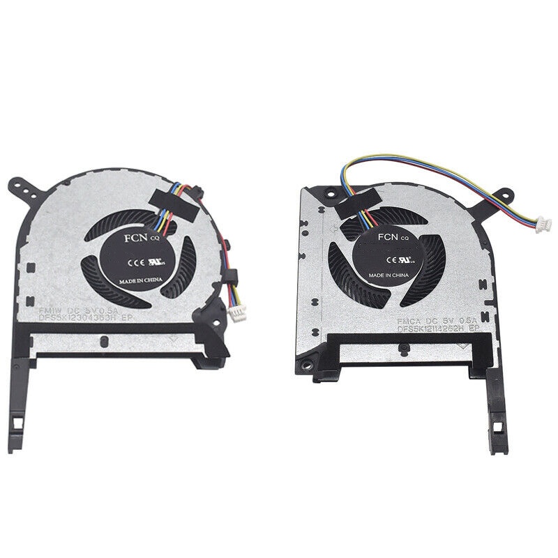 Ventilador Refrigeración CPU Y GPU Para Portátil ASUS ROG TUF Gaming FX504, FX80, FX80G Y Similares - Repuesto De Aleación Aluminio, Conexión 4 Pines