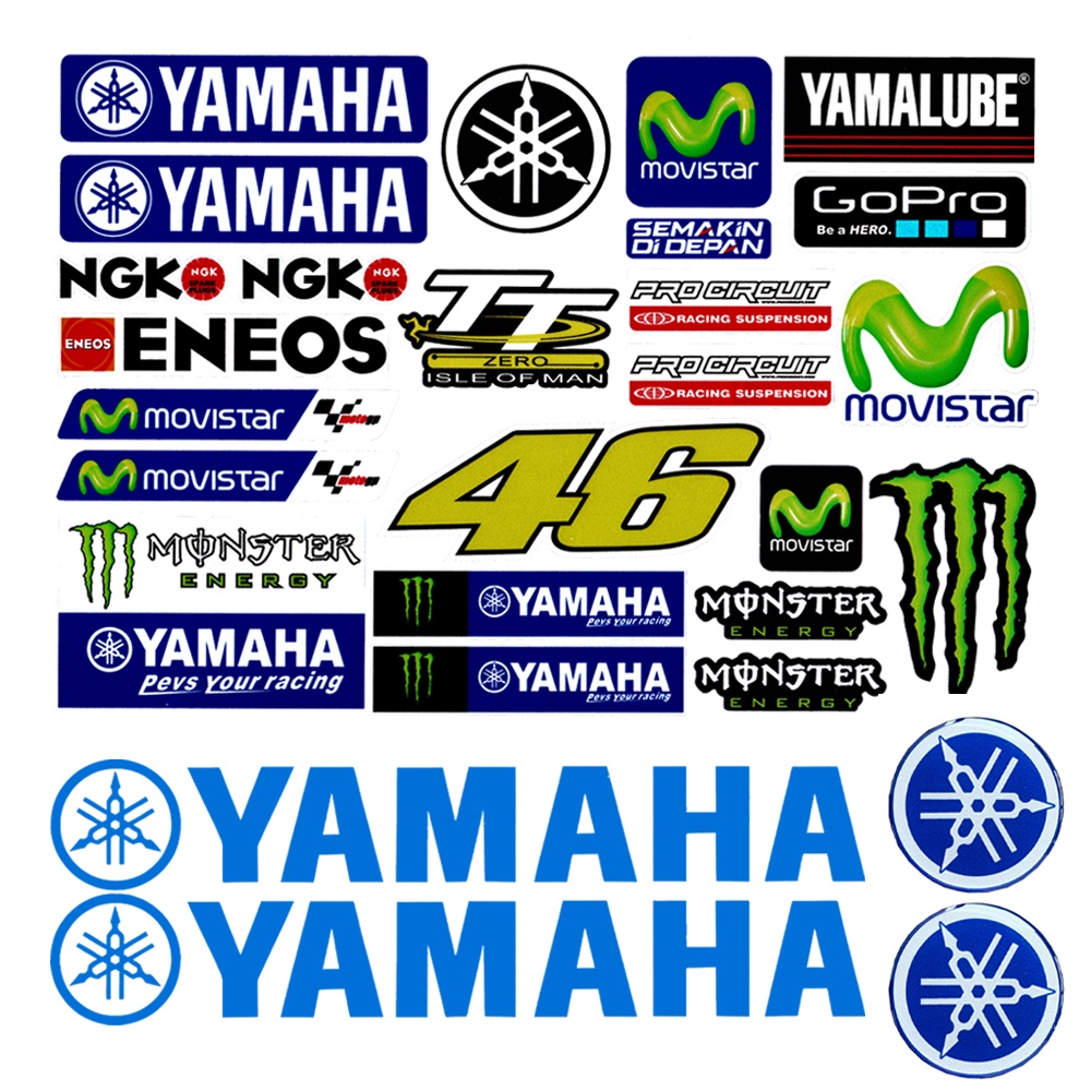 Pegatina adhesivos logos Yamaha diamètre 50 mm