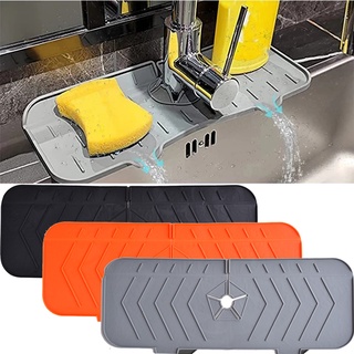 Comprar Alfombrilla de silicona para grifo de cocina, Protector contra  salpicaduras para fregadero, alfombrilla absorbente para grifo, Protector  de encimera para baño, utensilios de cocina