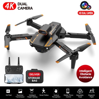  Dron RC profesional impermeable con rotación de cámara 4K, dron  con cámara dual para niños y adultos, E88 Pro RC Drone 4K rotación de cámara  HD gran angular FPV video en