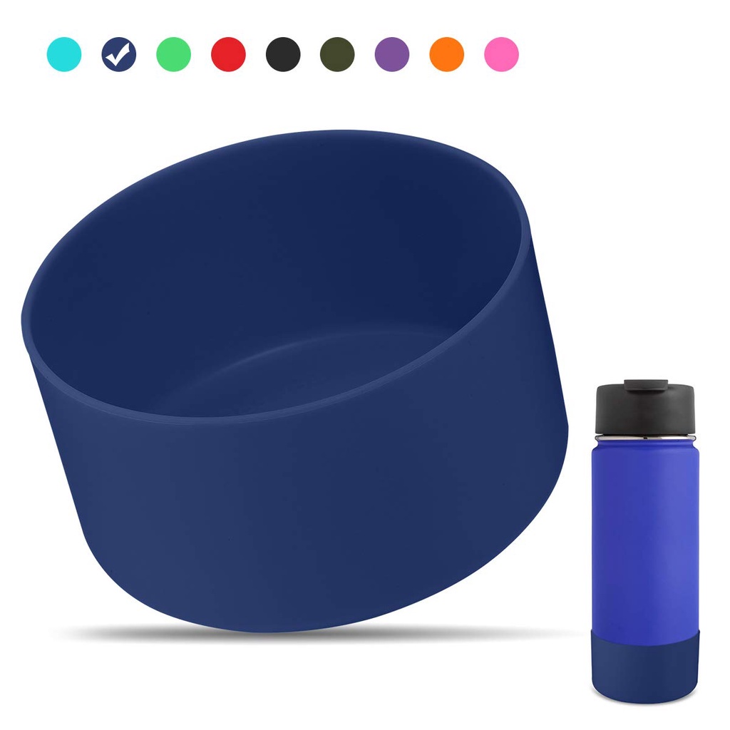 2 Fundas De Silicona Antideslizantes Para Base De Botella, Diámetro 6cm, Color Verde Claro - Protege Y Evita Ruidos En Superficies, Para Botellas De 12-24 Oz