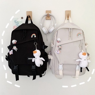 Comprar Mochila grande para estudiantes a la moda, Mochila con insignia,  Mochila escolar para niñas, Mochila de alta capacidad para mujeres, Mochila  de viaje bonita para mujer