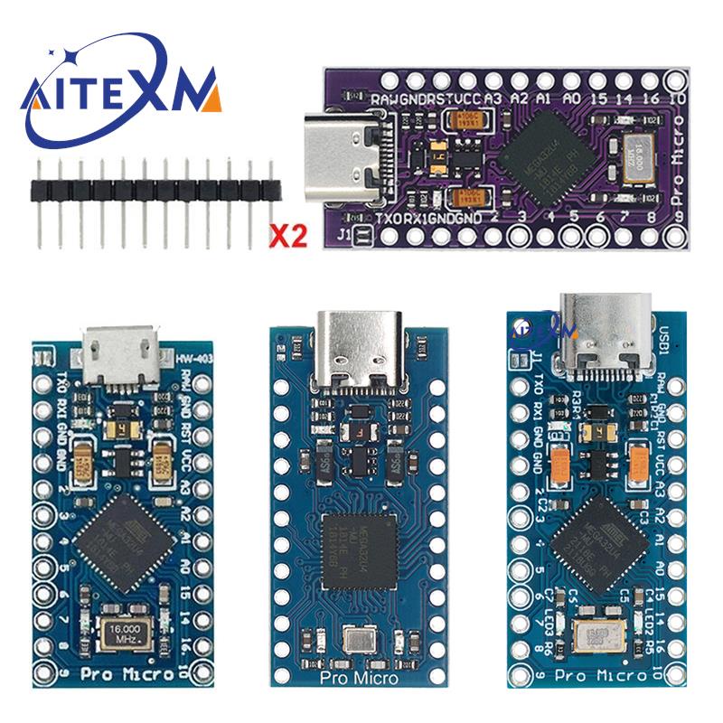 Microcontrolador Arduino Pro Mini Placa Arduino Con USB Tipo-C Y ATMEGA32U4 - 5V 16MHz, Reemplaza Pro Mini, Hecho En China Gemini PDA