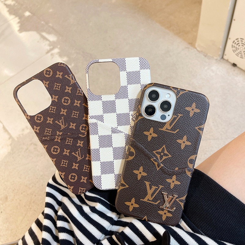 lv Louis Vuitton Estuche Duro iPhone 14 13 12 11 Pro Max X XS XR 8 7 Plus  Funda pu A Prueba De Golpes Cubierta Protección Completa