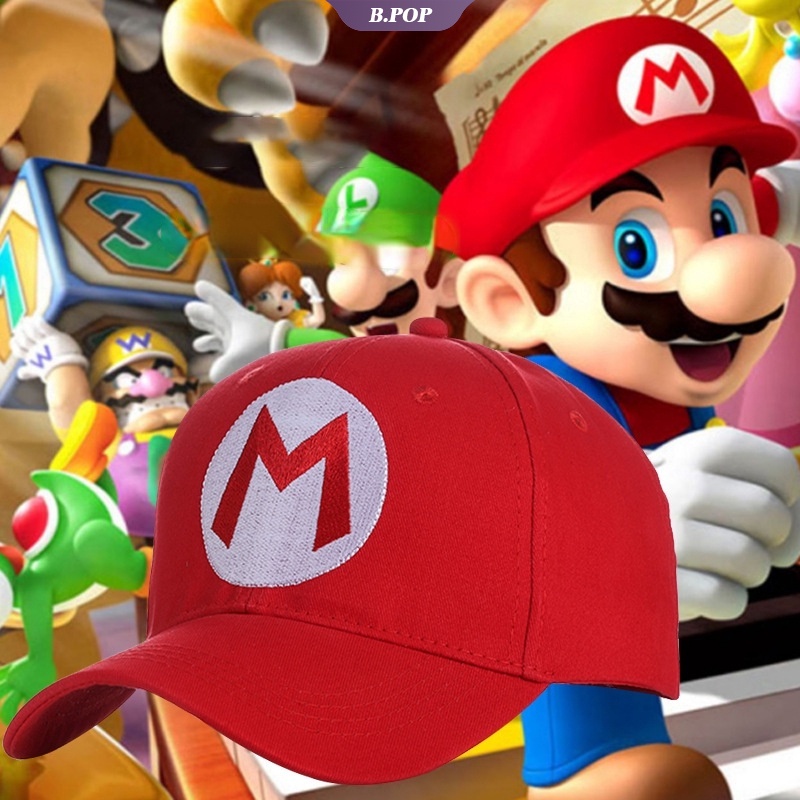 Super Mario Bros Luigi Gorra Cosplay Bordado Letras Deporte Nintendo Juegos  De Béisbol Para Pareja Snapback Tapas [BP]