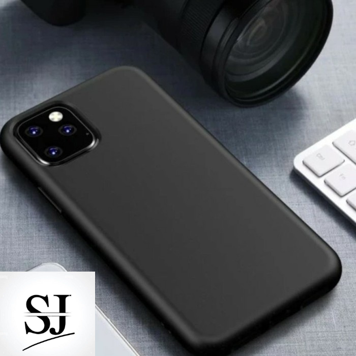 Carcasa protectora Premium Silicone case negro con diseño [capas