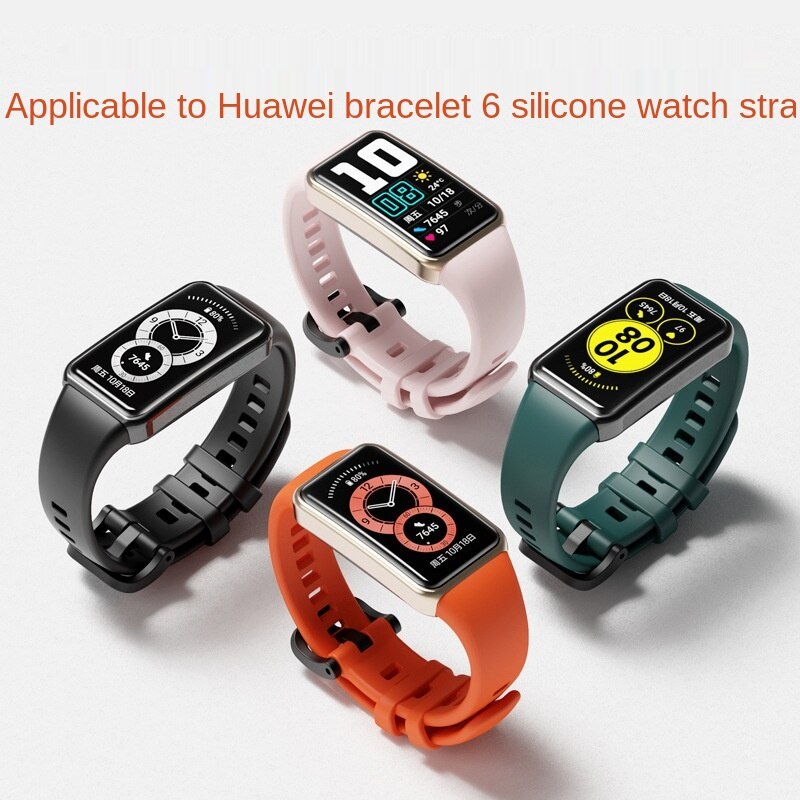 Correa De Repuesto De Silicona Negra Para Huawei Talkband B6/B3 - 16 Mm, Suave, Duradera Y Resistente Al Agua