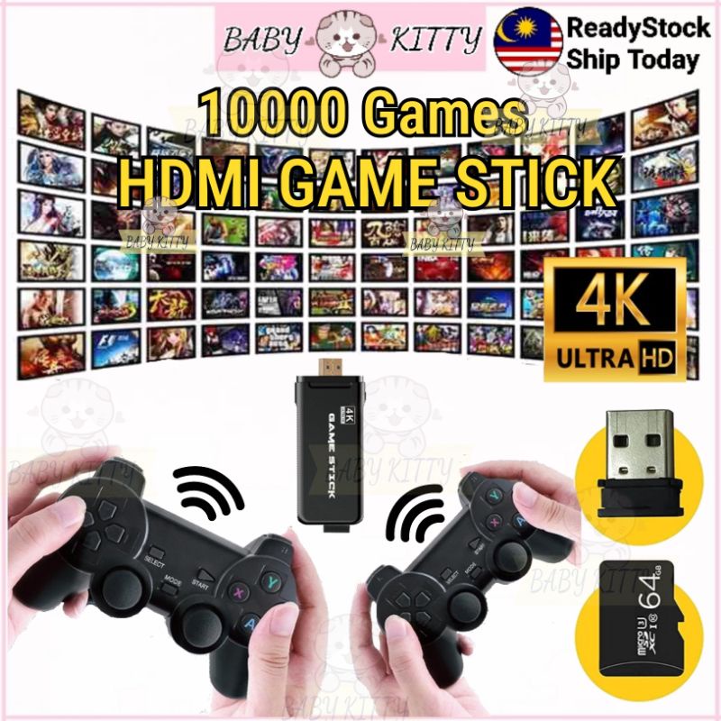 Consola de juegos GAME STICK HDMI 13000 juegos + 2 joystick