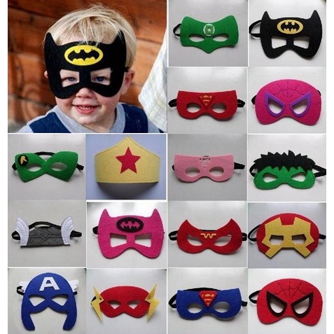 Máscaras De Superhéroe Para Fiestas De Cumpleaños Para Niños