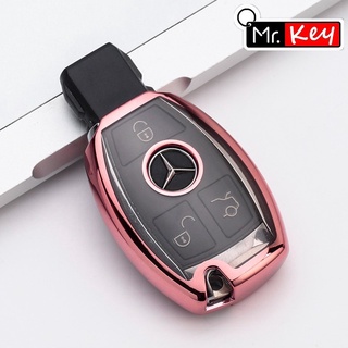 Funda transparente de TPU para llave de coche, Protector de carcasa de llave  para Mercedes Benz