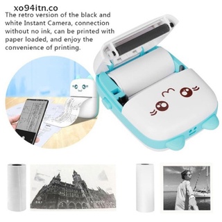  T02 - Mini impresora de adhesivos de bolsillo, impresora  térmica con Bluetooth, impresora portátil de fotos inteligente para iPhone,  compatible con iOS y Android, impresora portátil de recibos y etiquetas para