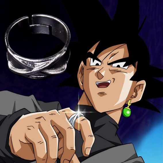 Anillo De Tiempo Ajustable Dragon Ball Z Super Zamasu Plata Goku