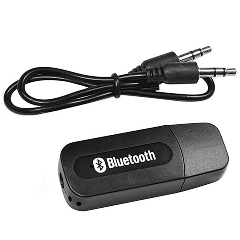 Altavoz De Música Estéreo Inalámbrico Receptor Bluetooth USB 3.5mm V2.0  Adaptador Dongle Para Coche AUX