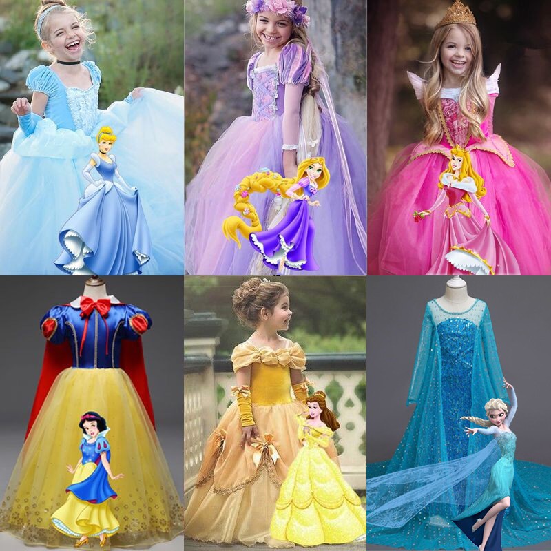 Vestidos de princesas para best sale niñas de 6 años