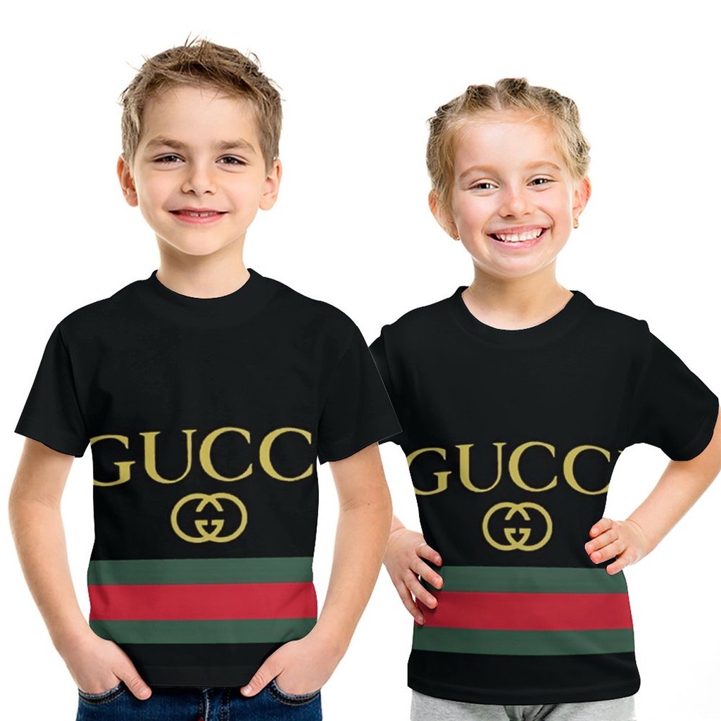 Nueva Camiseta Gucci Moda 3D Manga Corta Para Ni os Y Ni as