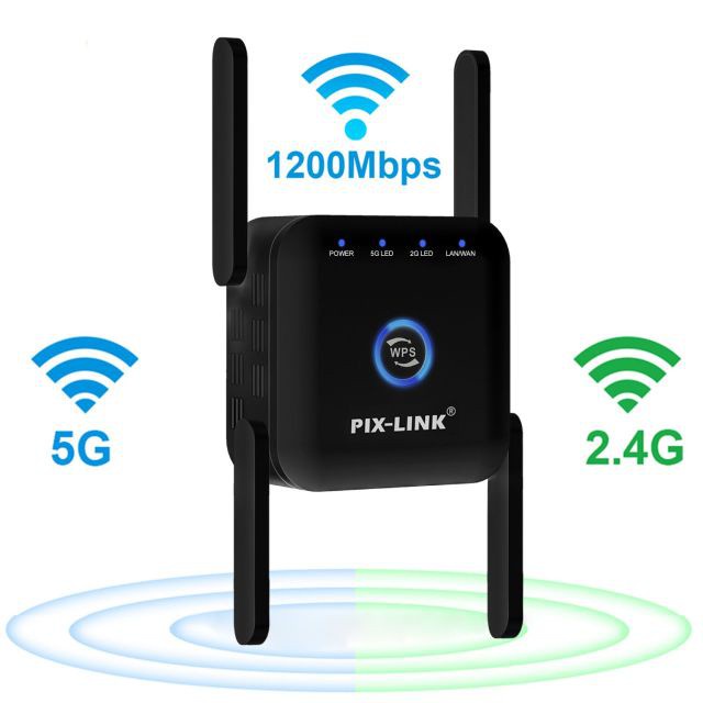 5ghz Repetidor WiFi 5G 1200Mbps Router Amplificador De Senal 300Mbps Extensor Wi Fi 2.4G Booster Punto De Acceso Shopee Colombia