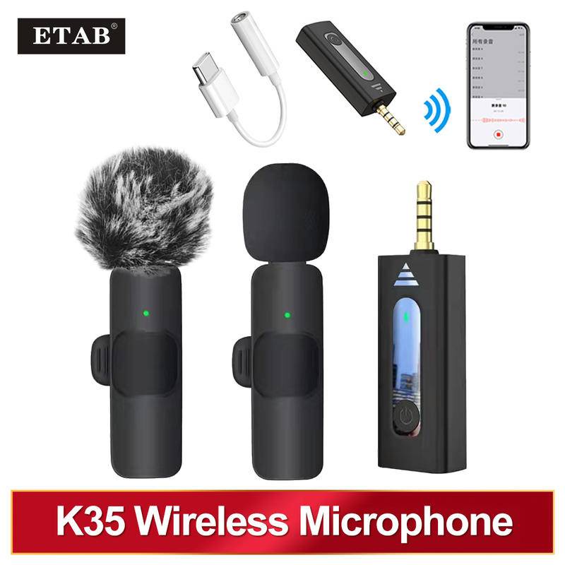 Microfono Solapa Profesional Inalámbrico K35 Para Celular