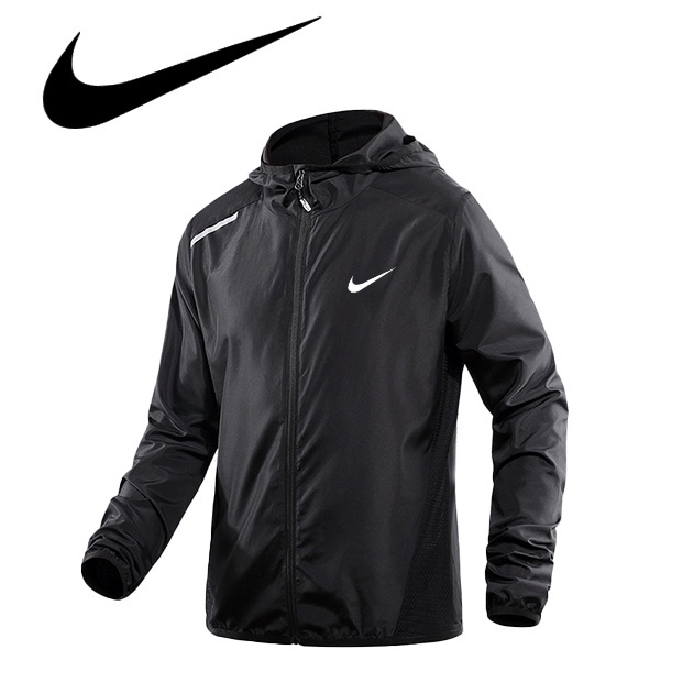 Chaqueta Deportiva Nike Cortavientos Impermeable Y Proteccion UV Con Capucha Para Hombre