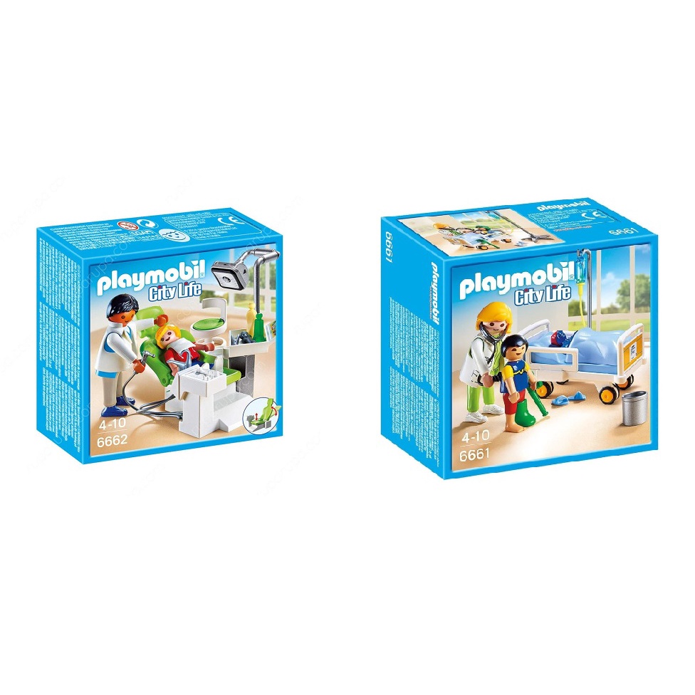 Playmobil 6661 6662 Doctor con nino dentista con paciente Shopee Colombia