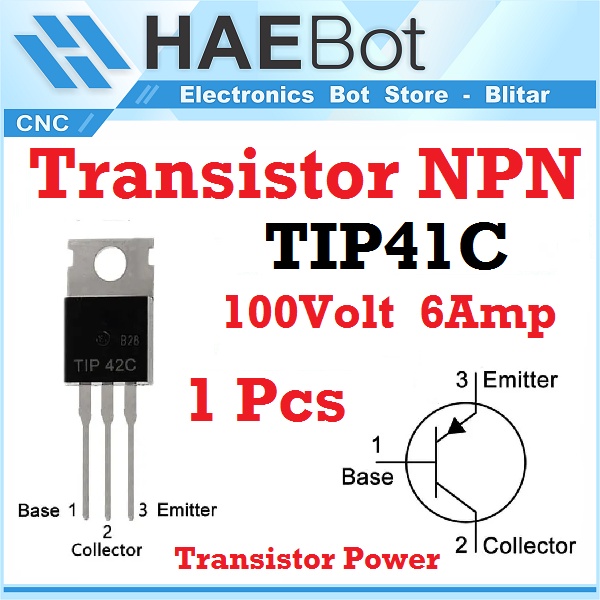 Transistor Tip41c Npn 100v 6a X 3 Unidades | Cuotas sin interés