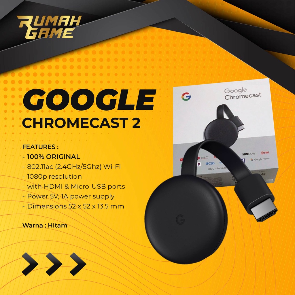 Chromecast 2a generación Original nuevo HDMI dongle 2a generación | Shopee  Colombia