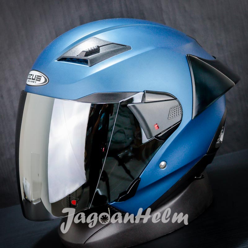 Casco Zeus ZS611 Solido Azul Mate Zs 611 Doble Visera Shopee Colombia