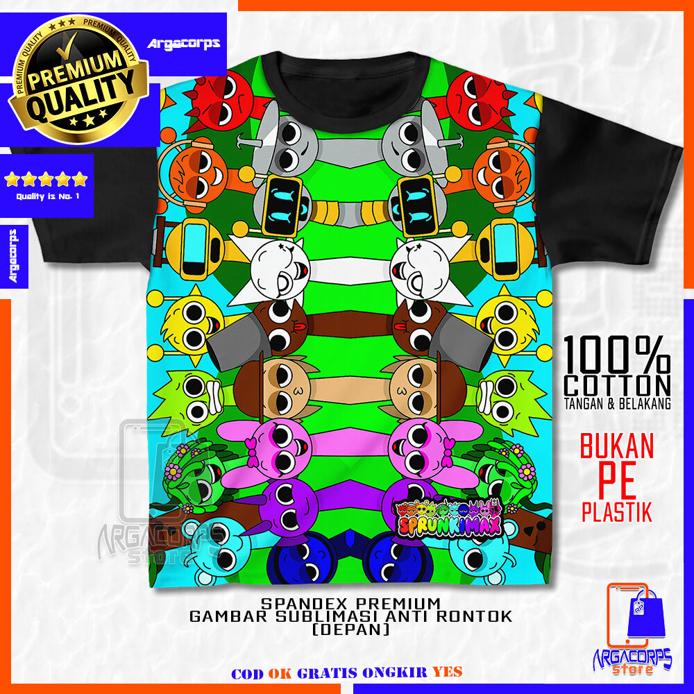 Camisetas Infantiles 3D , Ropa Infantil Sprunki Art 4 De Distro ...