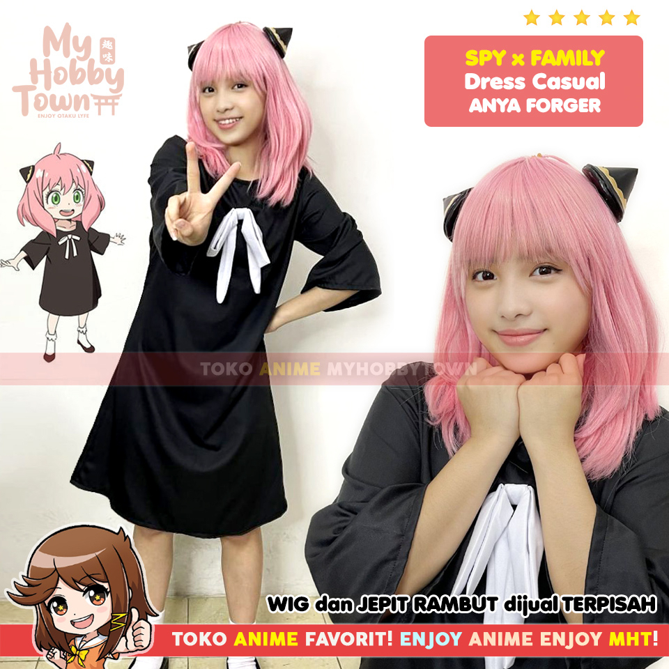 Anime Cosplay Disfraz Spy X Vestido De La Familia Anya Forger Casual Adulto  | Shopee Colombia