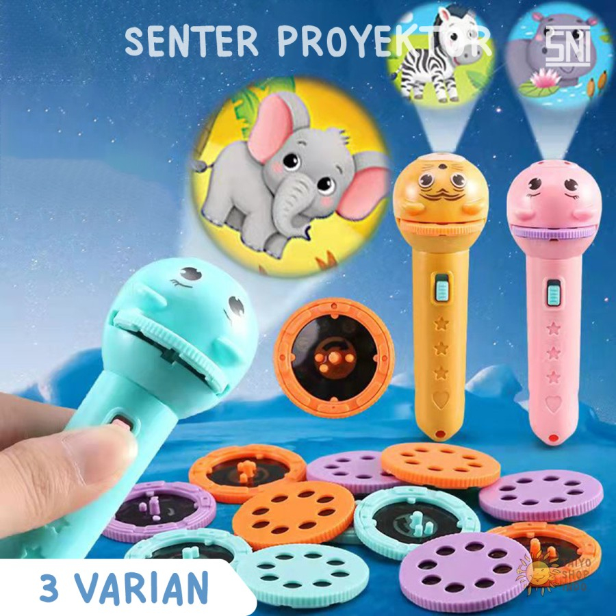 Linterna De Juguete Para Niños Proyector Imagen De Dibujos Animados Con ...