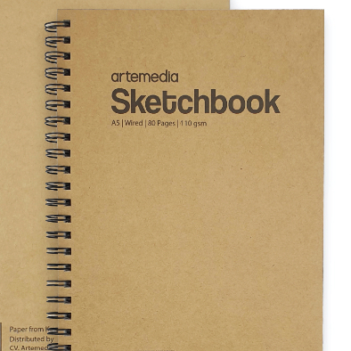 Sketchbook (Basic Large Spiral Kraft)