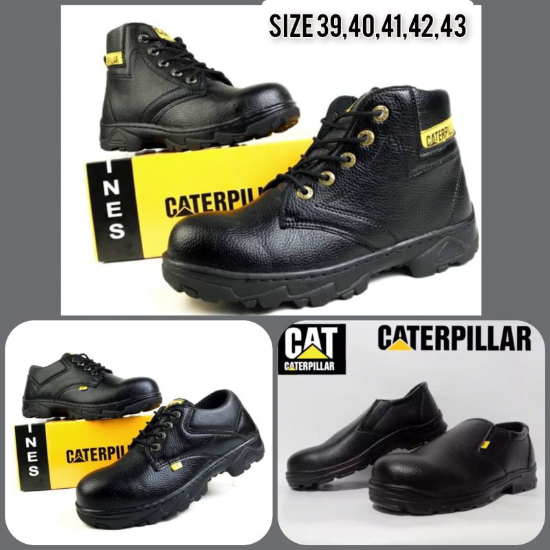 Zapato de cuero punta de acero antideslizante, talla 43