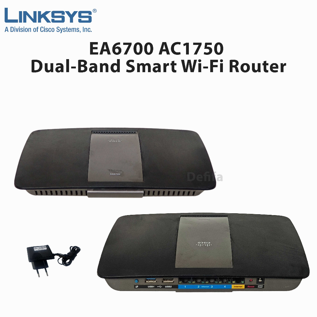 Linksys EA6700 AC1750 Router WiFi Inteligente De Doble Banda ...