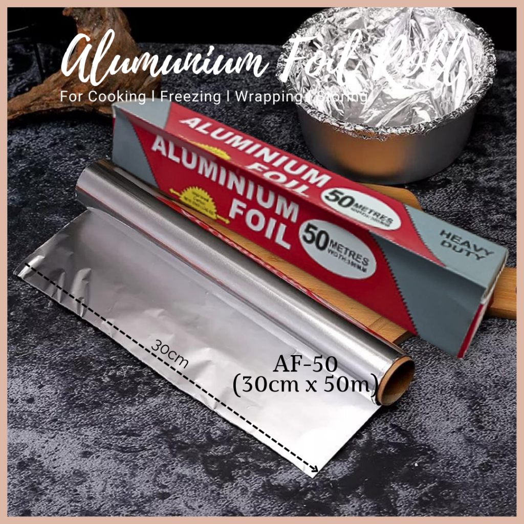 1 Rollo, Rollo De Aluminio, 30 Cm X 5 M, Papel De Aluminio Para Alimentos,  Para