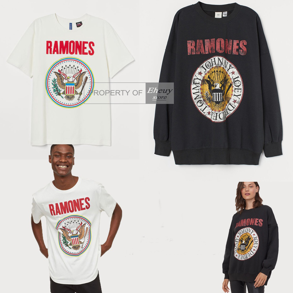 Camiseta ramones HM cuello redondo ramones crewneck h m ramones camiseta ramones band Shopee Colombia