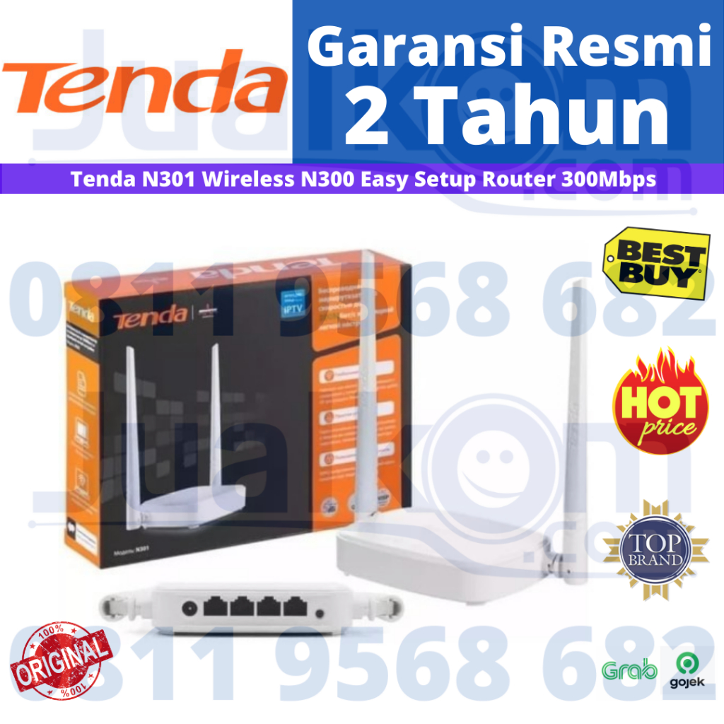 Tenda N301 Router Inalámbrico N300 De Fácil Configuración 300Mbps ...