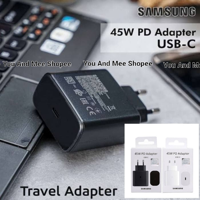 Cargador Carga Rápida 45W + Cable USB-C Samsung PD