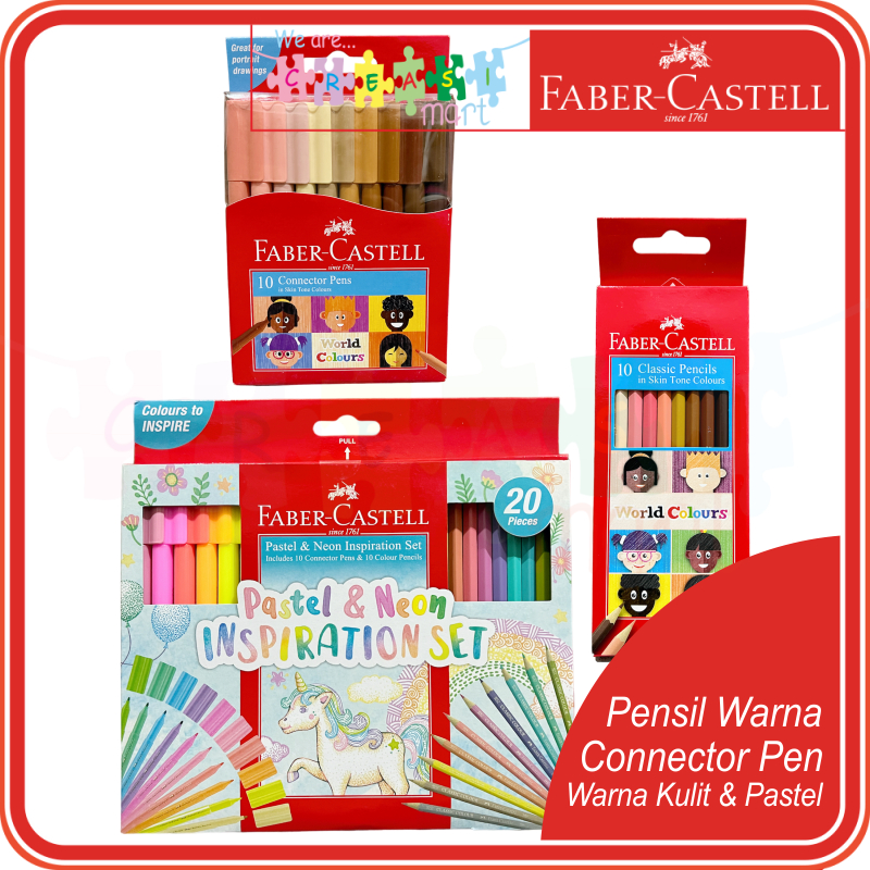 Faber-Castell Bolsa con 10 rotuladores Neon dos puntas.