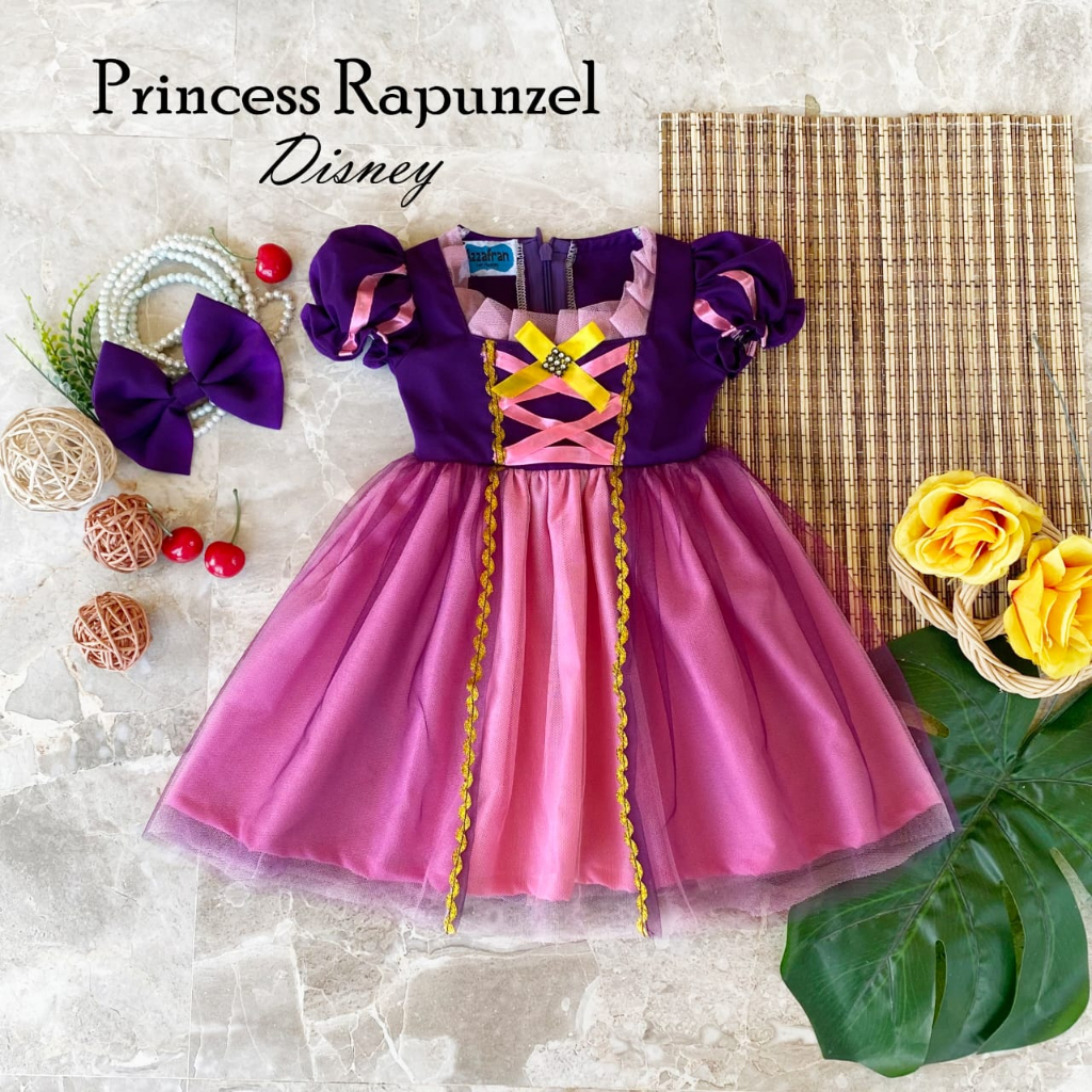 Traje de discount rapunzel para niña