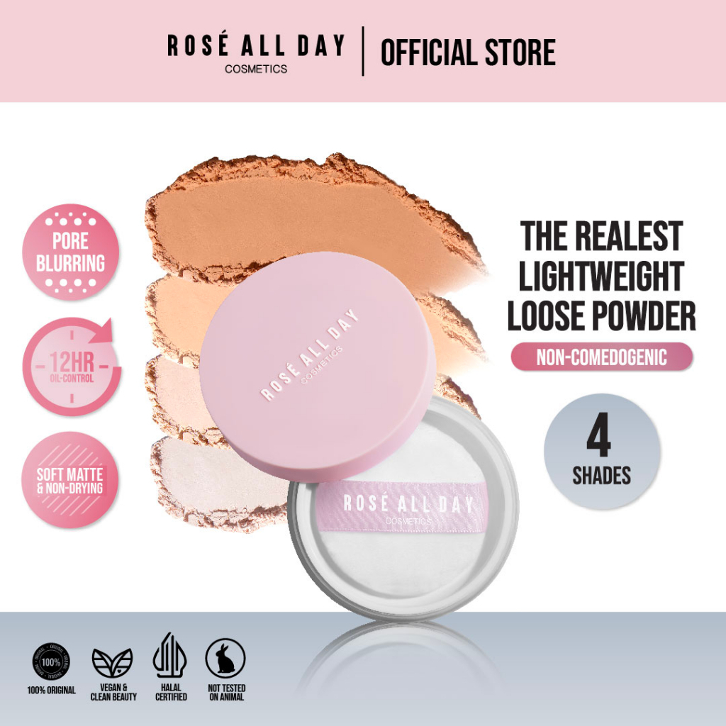 Raya ROSE ALL DAY El Polvo Suelto Ligero Más Real 10g | Shopee Colombia