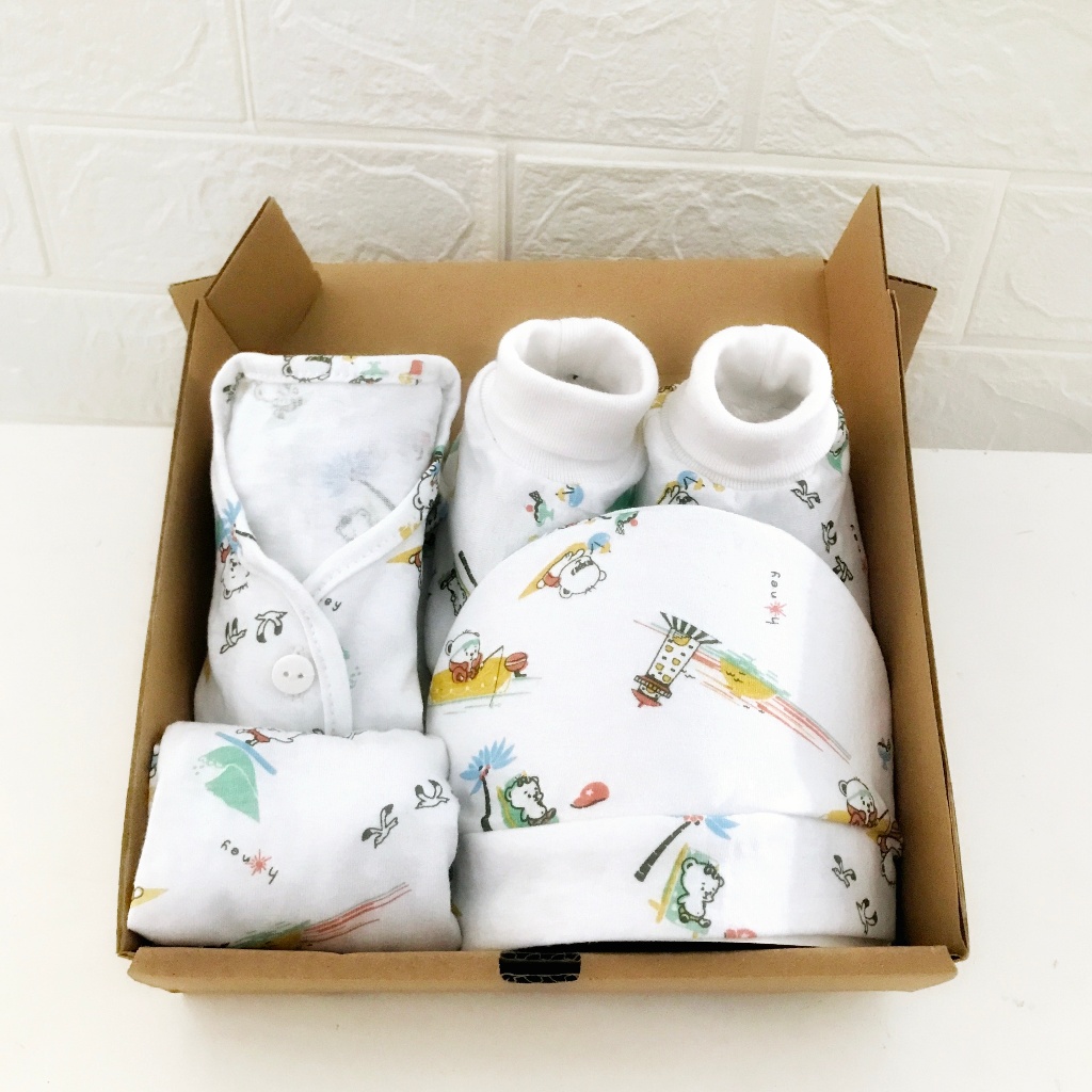 Cestas De Regalos De Bebé Para Bebés Niños Niñas Recién Nacidos Set De  Regalo Unisex Print