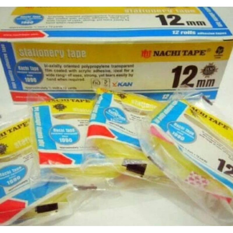 Cinta Aislante Nachi 12mm x 72yard (1 Paquete Contiene 12pcs) | Shopee ...